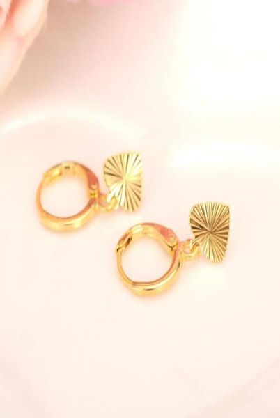 

24k fine yellow gold gf heart earrings womengirllove trendy sincere jewelry for africanarabmiddle eastern gift1289274, Silver