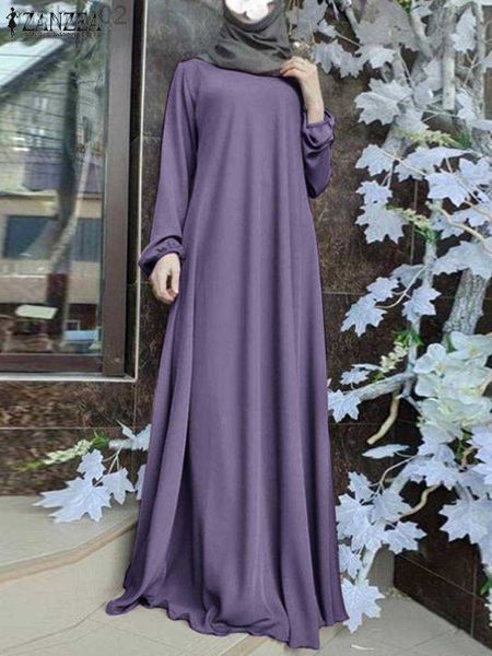 

basic casual dresses 2023 zanzea muslim turkey abaya women fashion long dress ramadan maxi sundress robe femme hijab vestido kaftan isamic c, Black;gray