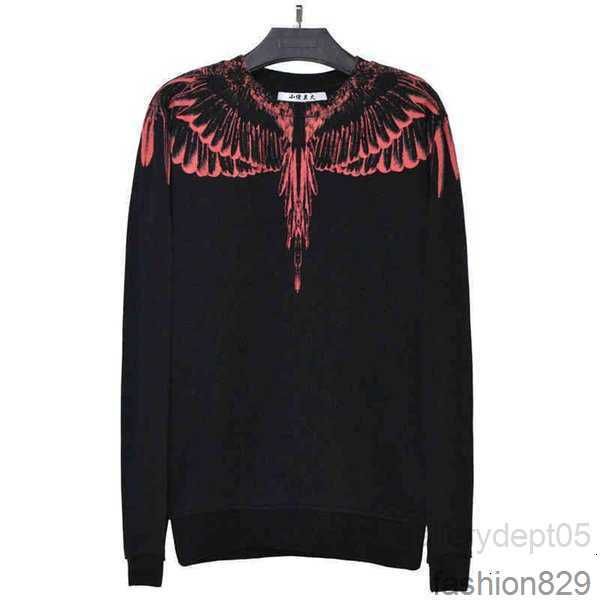 

mb wing sweater hoodie men's women's br loose couple large coat fashion hip hop long sleeve autumn and winter 1caws, Black