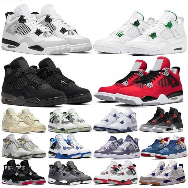 

jumpman 4 casual shoes retro sneakers basketball shoes 4s military black universitys blue sail kaws purple metallic bred women running shoes
