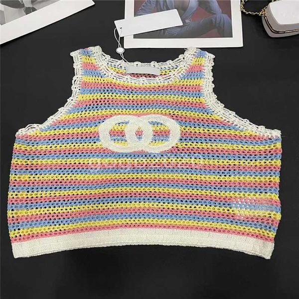 

2022 womens summer knit tee designer with letter pattern female milan runway designer skim cotton t-shirt clothing high end multicolor pull, White