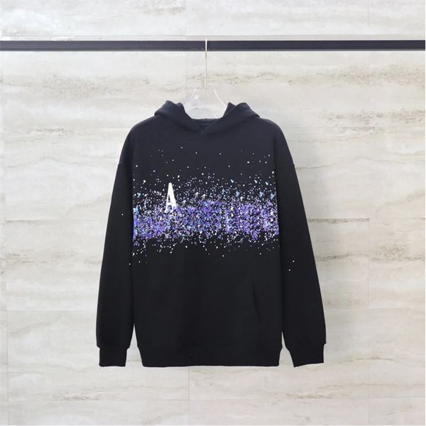 

luxurys designers 2023 men's hoodies fashion men hoodie autumn winter round neck long sleeve hooded pullover clothes sweatshirts basket, Black