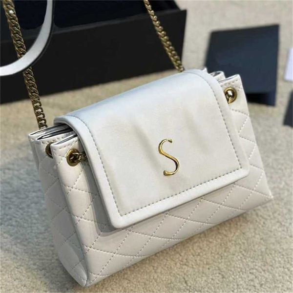 

unusual shoulder bags chain cross body leather designer bag s letter women diamond lattice luxurys handbag ladies fashion classic solid colo