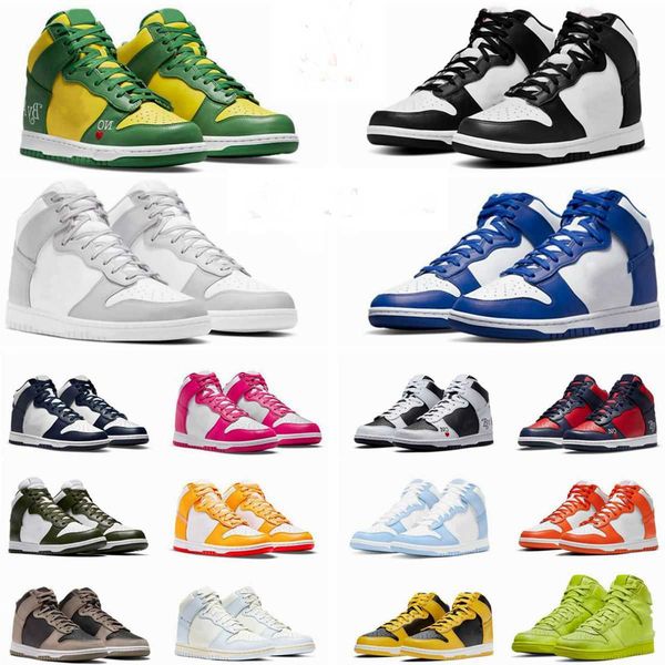 

men's and women's sb high basketball shoes brand sports outdoor casual shoes midnight navy panda crimson tint dark russet game roy