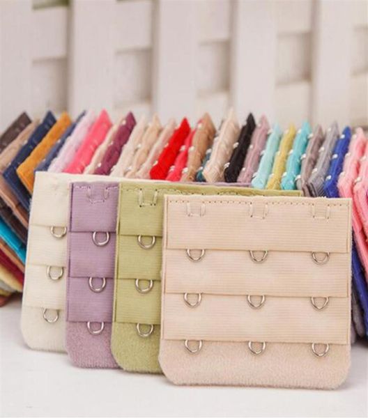 

useful ladies 3 rows hooks bra strap long extender hook clip nude adjustable belt buckle multicolor available299t8986856, White