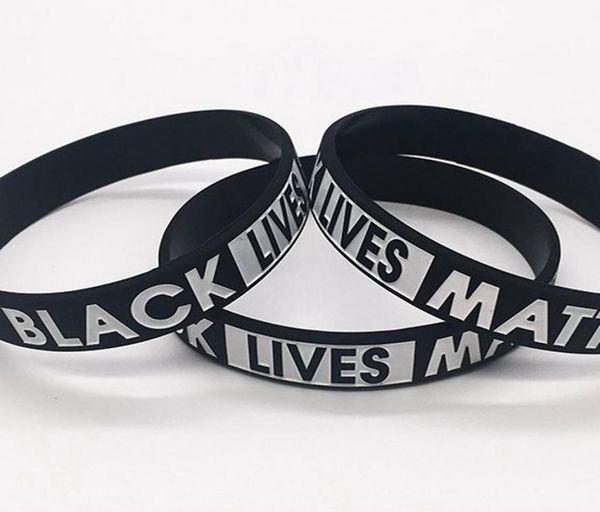 

black lives matter bracelet silicone rubber wristband wrist band sport bangle for men women gift ljjk21844047228, Red;brown
