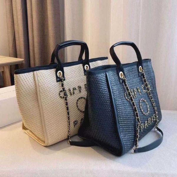 

women's luxury classics beach bag brand ch women evening handbag fashion designers backpack knitting female large capacity handbags met