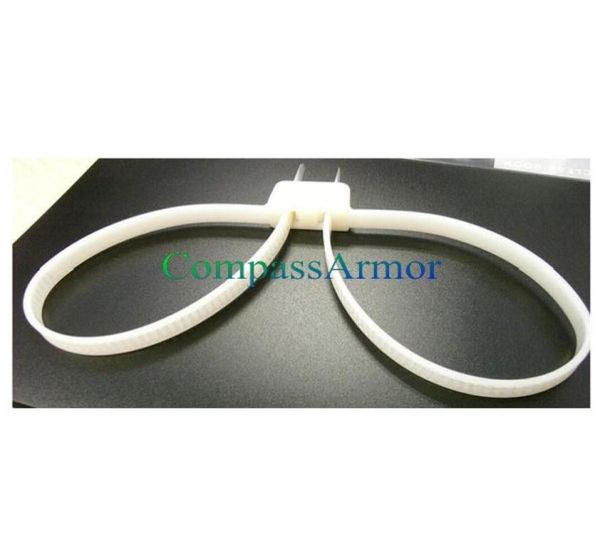 

100pcslot plastic police anti riot plastic nylon disposable handcuf double flex cuff disposable handcuffscable wire zip ties2030331
