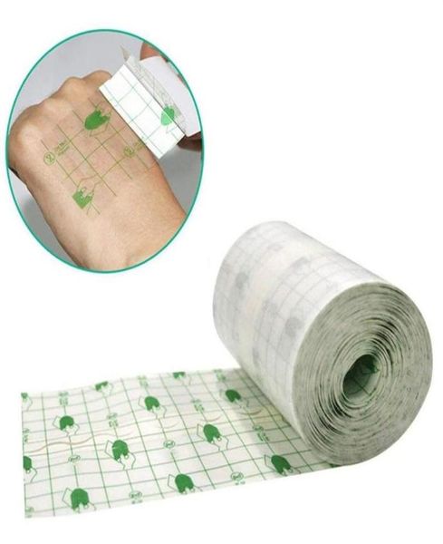 

roll tattoo film aftercare waterproof bandages sheet adhesive wrap antiallergic second skin healing protective tape elbow knee 2178097, Black;gray
