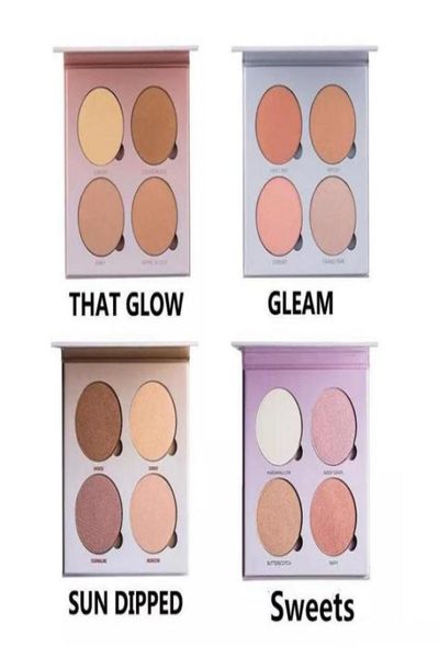 

in stock makeup 4 colors bronzers highlighters palette face powder epacket 6575632