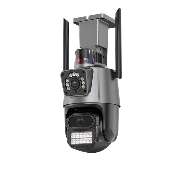 

dual lens wifi camera outdoor dual-screen ai auto tracking ptz ir color night vision onvif 2-way audio surveillance camera