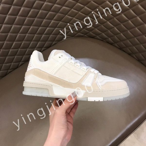 

luxury designer sneaker virgil trainer casual shoes calfskin leather white blue letter overlays platform trainer sneakers rd220803, Black