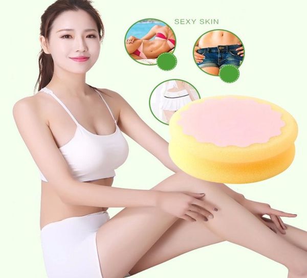 

painless hair removal depilation sponge doublesided pad round shape waxing polishing face arm leg hair removal tool2139591