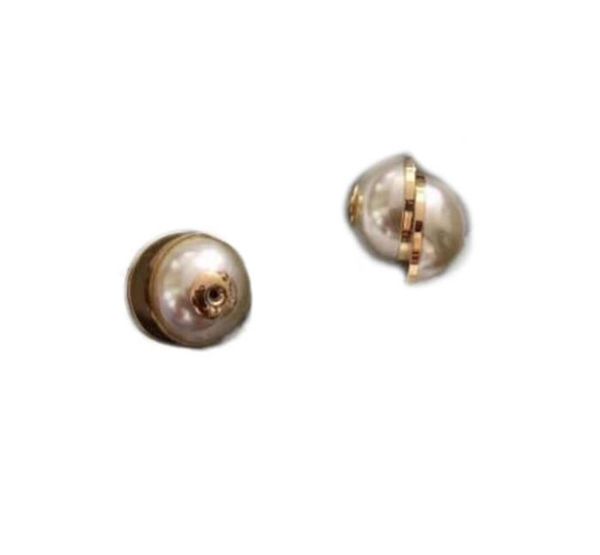 

with box fashion pearl designer earrings for lady women party wedding lovers gift engagement jewelry for bride hb192591227, Golden;silver