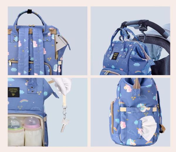 

sunveno mummy maternity diaper nappy bag organize large capacity baby bag backpack nursing bag for mother kids baby care y2001076125842