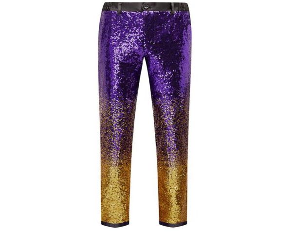 

gradient sequin glitter pants men 2022 brand new slim fit straight dress trousers mens party stage prom singer suit pants8450128, Black