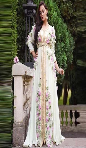 

moroccan caftan kaftan evening dresses dubai abaya arabic long sleeves amazing 3d handmade flowers squareneck occasion prom forma6014847, Black;red