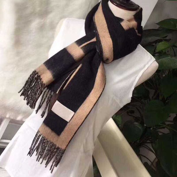 

fashion warm bb scarves for women's long cashmere winter mink wool blend soft letter scarf wrap shawl plaid uxas, Blue;gray