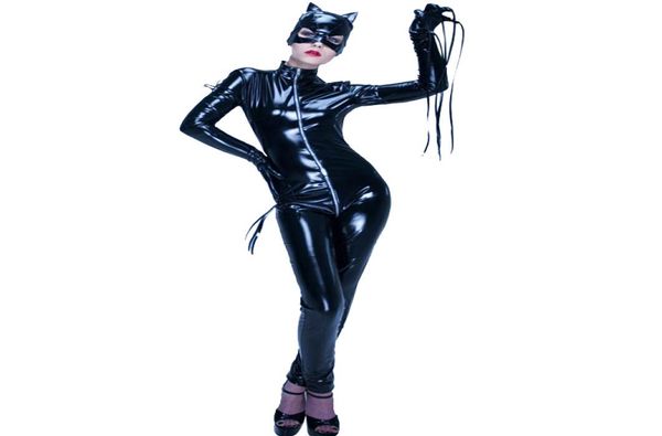 

patent leather bodysuit body pvc catsuit latex leather bodysuit f0628 pvc lingerie black red colors7781728