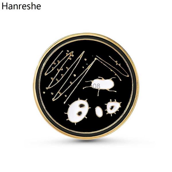 

pins brooches hanreshe biological bacterial petri dish enamel pin biochemical science lapel backpack brooch badge laboratory jewelrygifts hk, Gray