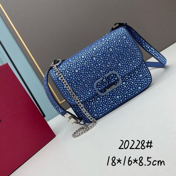 

designer women's designer chain bag luxury mini shoulder bag leather full diamond bag handbag fashion crossbody bag camera bag everythi