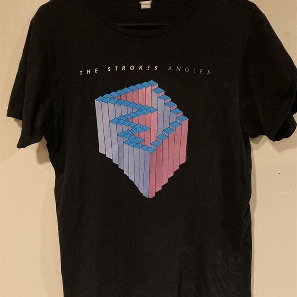 

men's t-shirts official the strokes angles promo medium shirt voidz julian casablancas tour1 230804, White;black