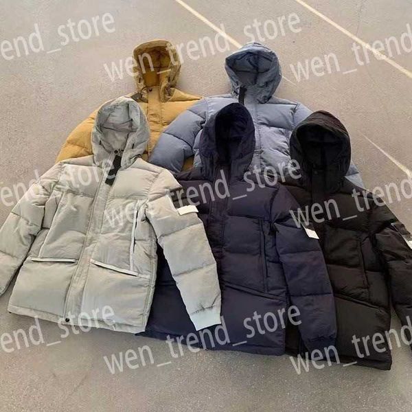 

designers mens down jacket winter reflective cotton metal nylon waterproof and warm thickened jackets coats stone 8v2c, Black