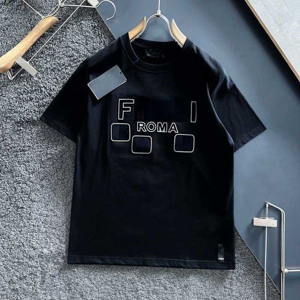 

men's t-shirts luxury brand short sleeve tshirt men women cotton sweatshirt american oversize polo designer t shirt 3d embossed round n, White;black