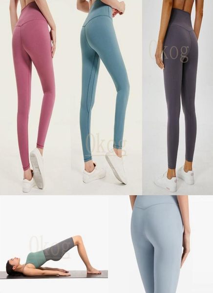 

fitness leggings athletic solid yoga trousers womens girls running outfits ladies sports full leggings ladies pants workout lu in7946802