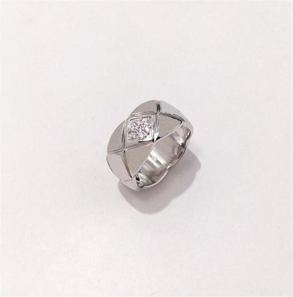 

pure 925 sterling silver couple designer ring for women men jewelry crush rings lovers wedding fashion lozenge engagement geometri7480252