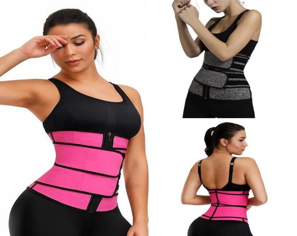 

2021 men women shapers waist trainer belt corset belly slimming shapewear adjustable waist support body shapers fy8084275t4195975, Black;gray