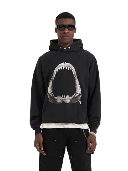 

mens hoodie designers hoodies for men women washed and worn-out sweaters street autumn winter hooded fashion sweatshirts, Black