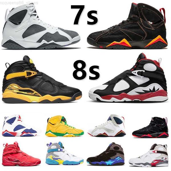 

jumpman 7 8 men basketball shoes 7s citrus bordeaux z mist patent hare flint 8s taxi aqua raid south beach paprika peat 3m reflective mens t, Black