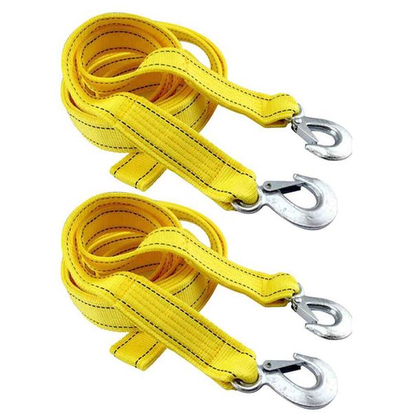 

towing bars winch off-road trailer straps car pulling ropes (yellow) r230807