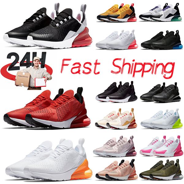 

designer 270 men running shoes women 270s mesh 27c triple black white navy bule barely rose pink red men sports sneakers trainers outdoor si