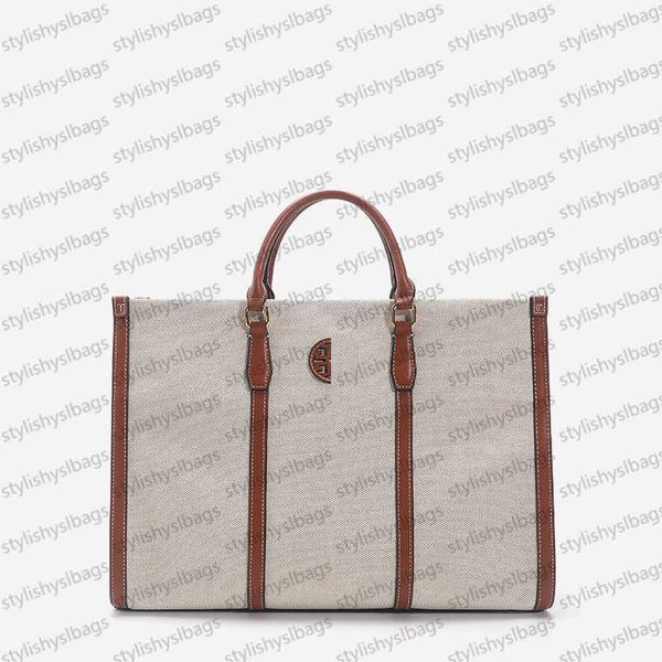 

famous designer bag luxury bag large capacity canvas bag color contrast bag handbag tote bag shoulder bag leisure travel bag vintage bag sty