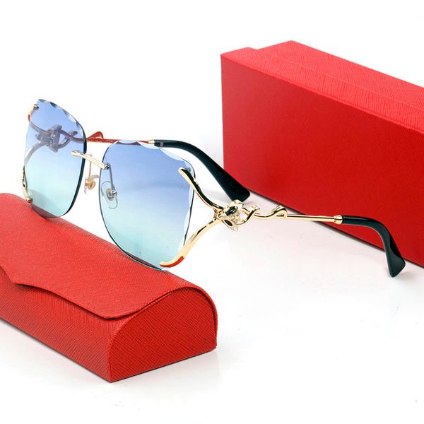 

blue sunglasses designer woman mens sunglasses brand full frames fox golden black metal c decorative design business beach glasses with orig, White;black