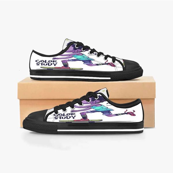 

shoes diy custom men women low canvas skateboard sneakers triple black customization uv printing sports sneakers danta 143-377 ization