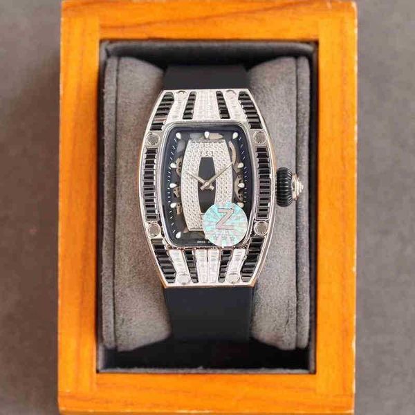 

business leisure richa rm07-01 automatic machine full drill fine steel case tape mill watch women's watch