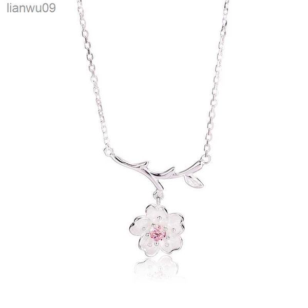 

reeti korean 925 sterling silver jewelry flower choker necklaces for women wedding girls statement jewelry kolye l230704