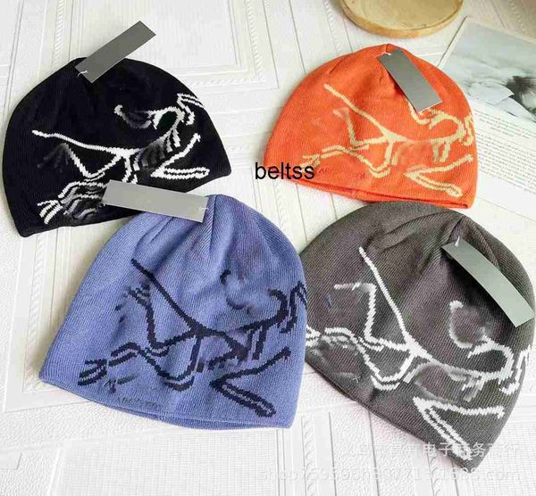 

korean fashion jacquard knitted hat fashion men's casual versatile pullover hair hat men's outdoor cold hat, Blue;gray