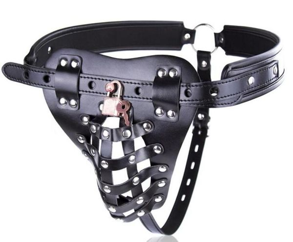 

men 039s sm lingerie leather und erwear perspective chastity pants couple flirt passion toys with lock t pan9169796, Red;black