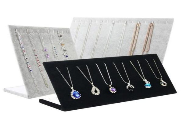 

velvet necklace bracelets jewelry stand rack for bracelet display 2pcslot ds1762384915715159, Black