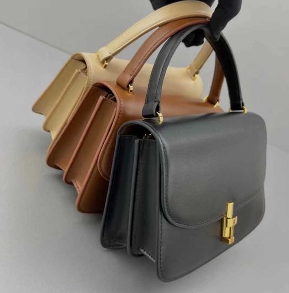 

the row sofia 10 calf handle bag handbag fashion luxury designer handbags brown purse european and american simplicity