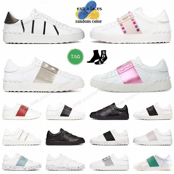 

valentine's shoes valentinety sneakers black white casual shoe navy pink blue golden nude red green loafers leather spikes rivets luxur
