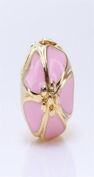 

cherry blossom beads charms whole s925 sterling silver fits for style charms bracelets 311g6511992, Bronze;silver