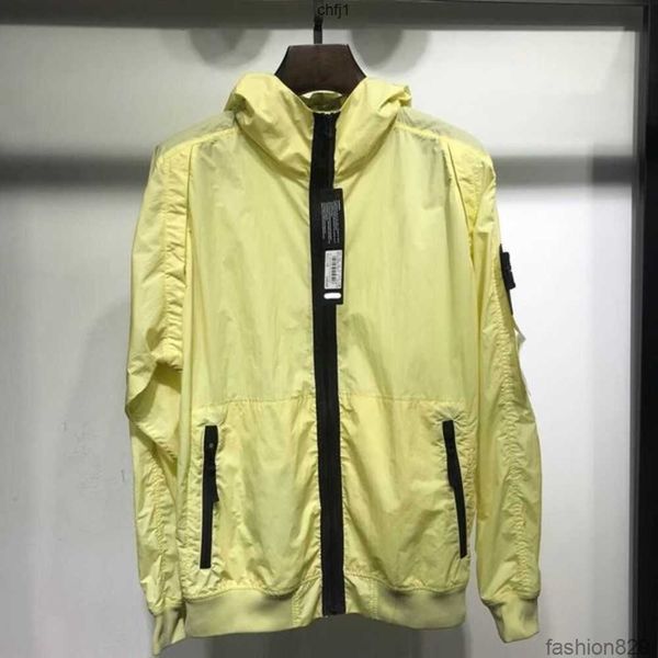 

men's jackets designer pocket stone jacket long sleeve zipper badges men company casual coat windbreaker embrodiery mens shirts coats c, Black;brown