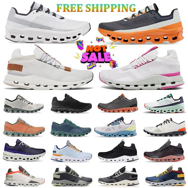 

2023 men women running shoes cloud nova clouds designer sneakers pink triple black white blue mens womens outdoor sports trainers ing