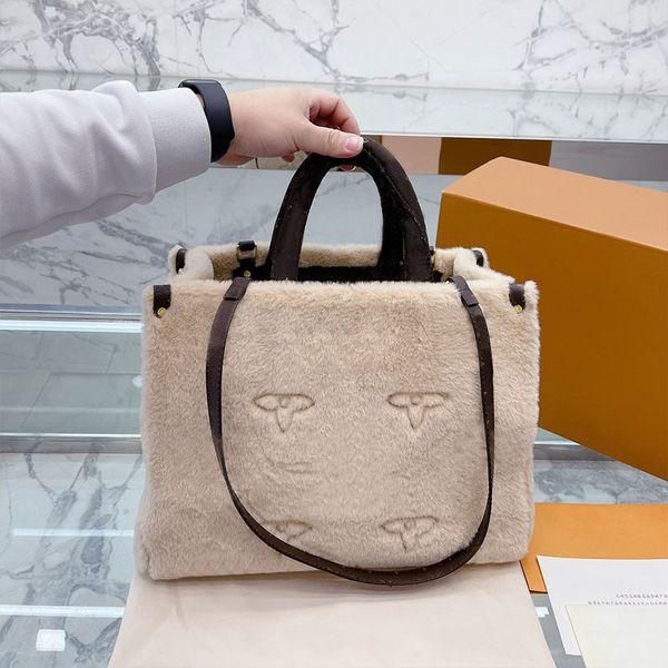 

2023 new women designer winter plush bag luxury totes shoulder evening classic handbag ladies crossbody bags