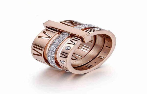 

ring stainless steel rose gold roman numerals ring fashion jewelry ring women039s wedding engagement jewelry dfgd8913799, Silver